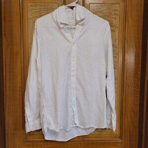Benny Gold Men's White Casual Button Down Shirt Size Large